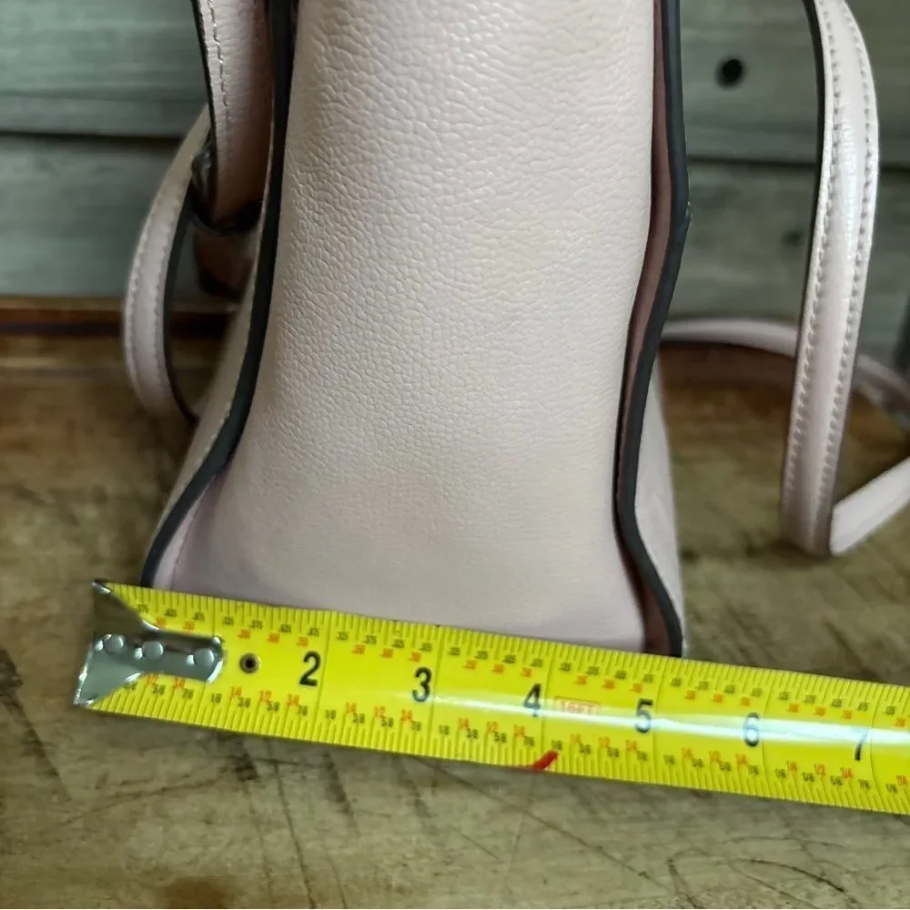 Kate Spade Light Pink Leather Purse with Handles & Shoulder Strap see INFO